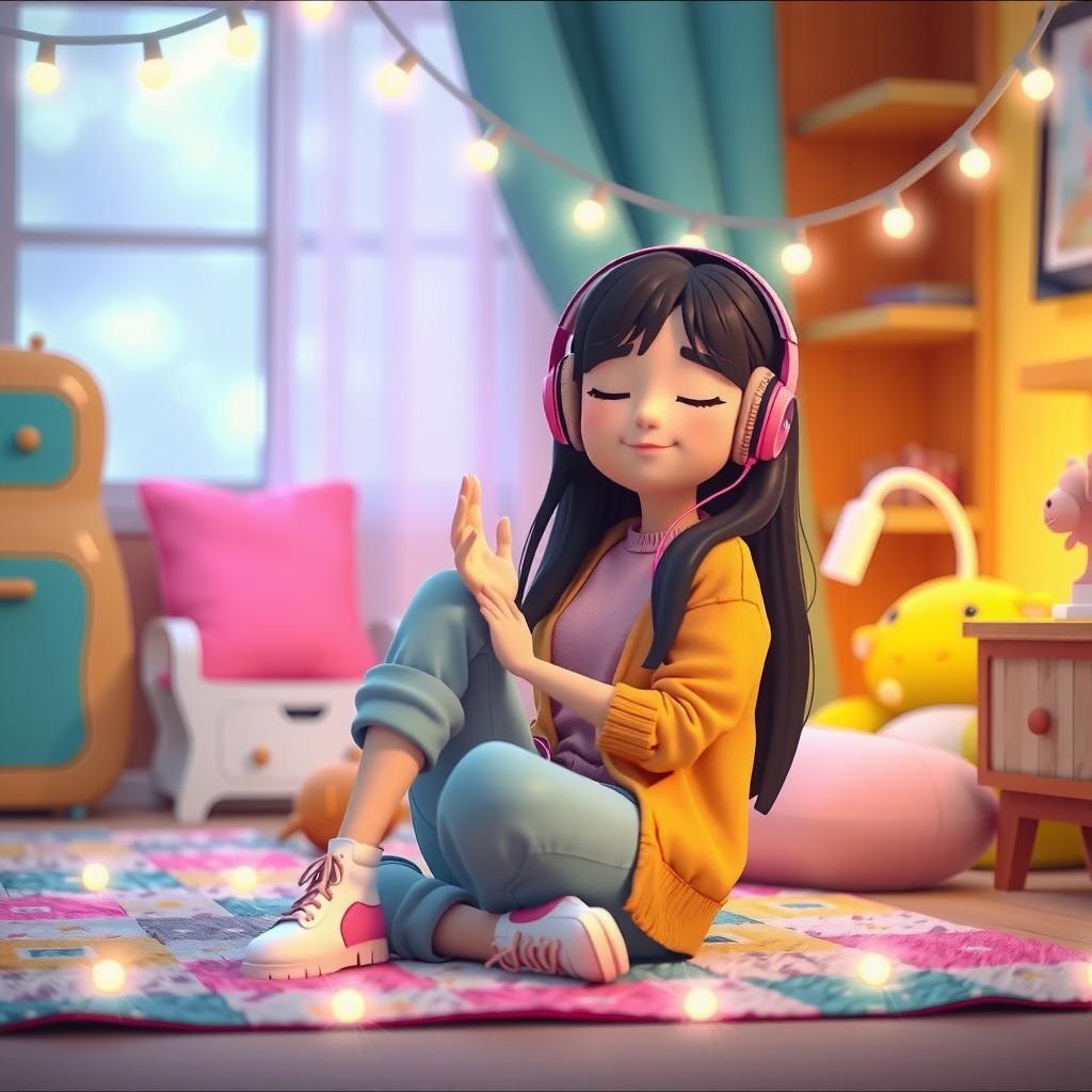 Rainbow Playlist Coloring Page