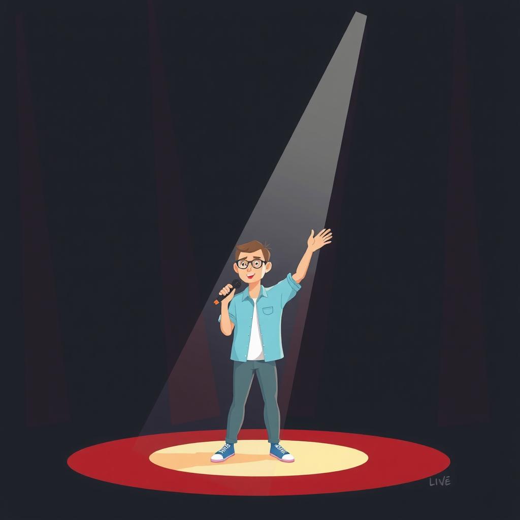 Vocal Spotlight Coloring Page