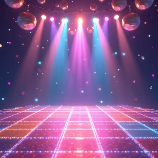 Rainbow Dance Floor Coloring Page