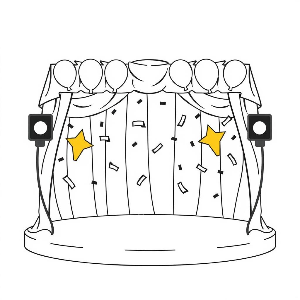 Idol Debut Coloring Page coloring page