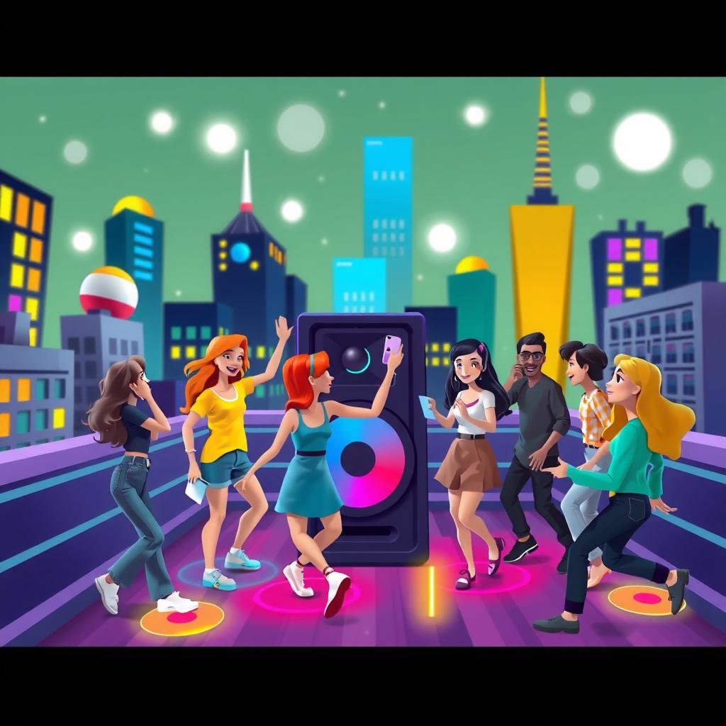 Rainbow Speaker Coloring Page