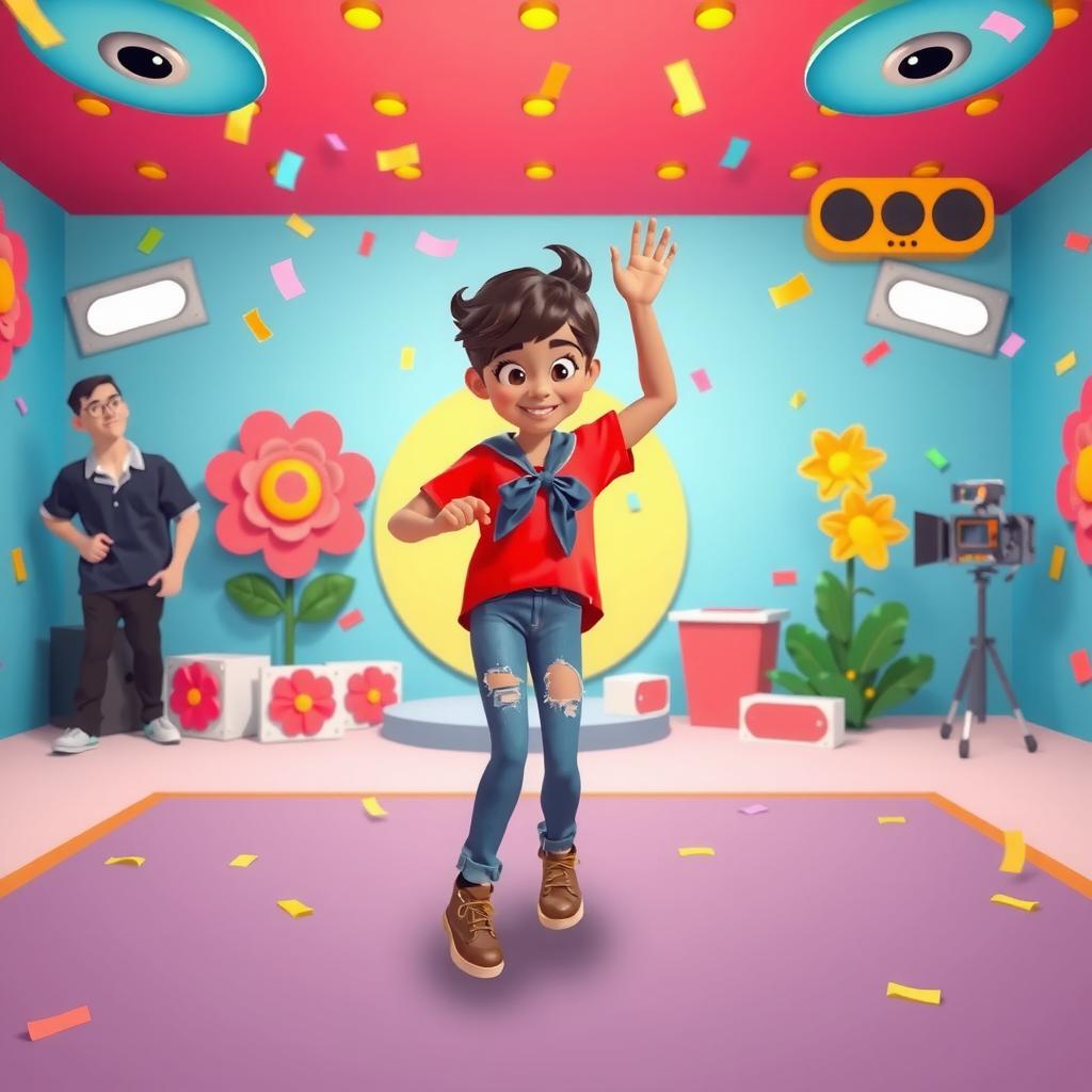 Music Video Set Coloring Page