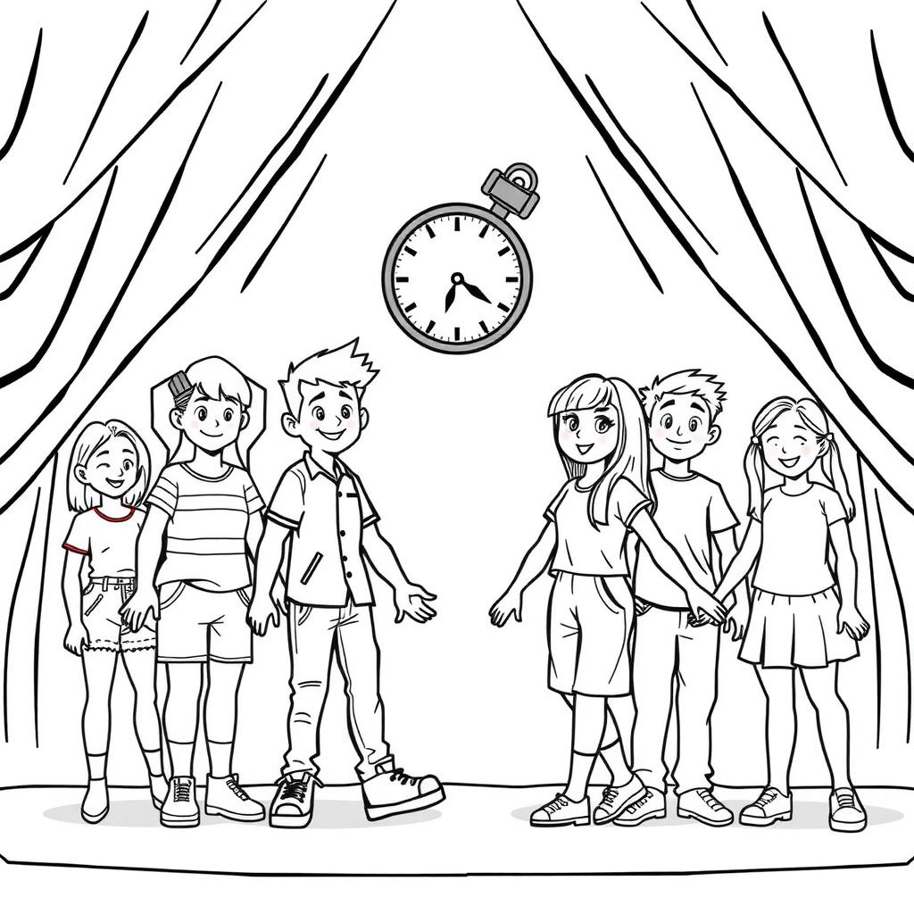 Debut Countdown Coloring Page coloring page