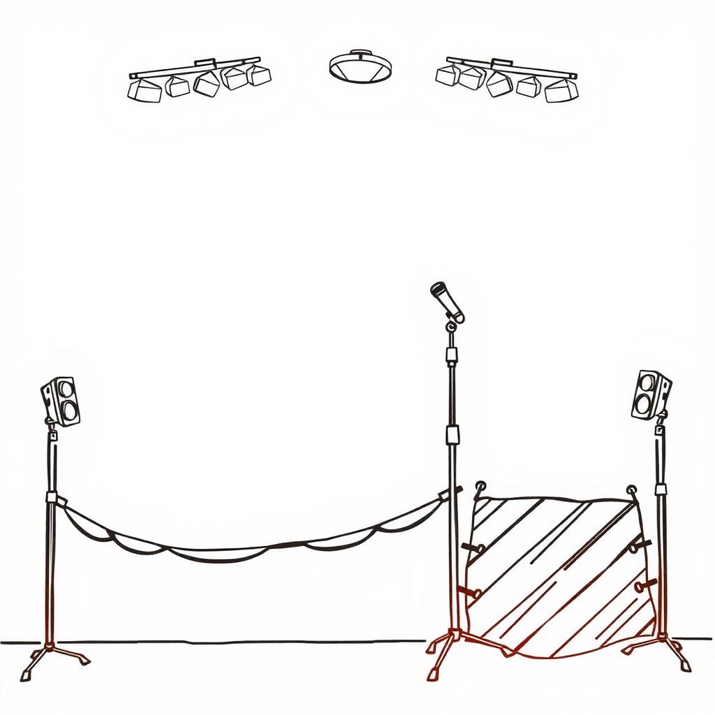 Vocal Spotlight Coloring Page coloring page