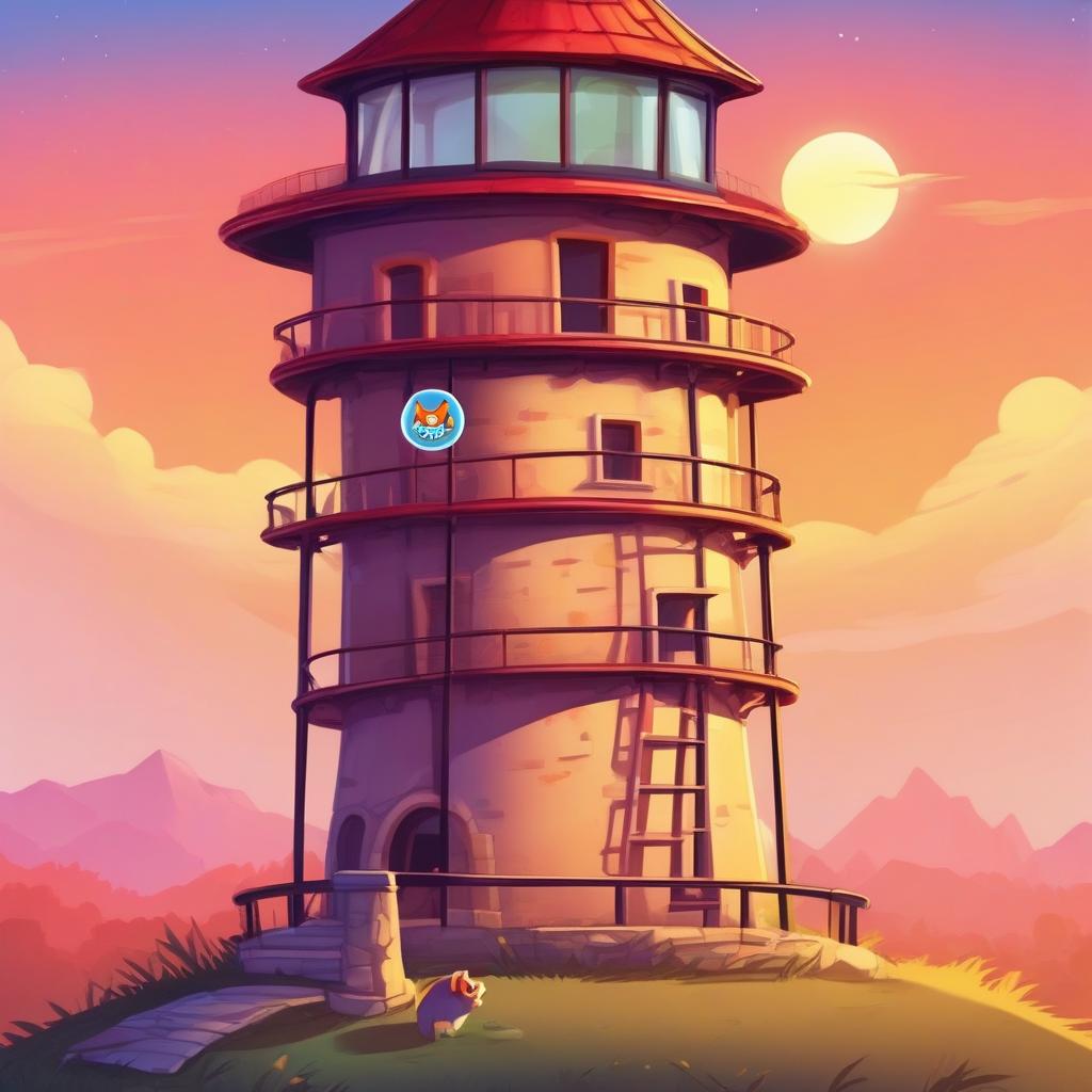 Lookout Tower Coloring Page