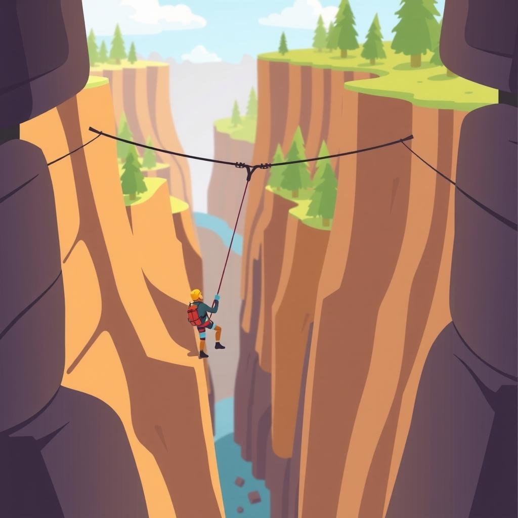 Aerial Zip Line Coloring Page