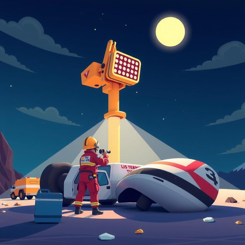 Floodlight Beacon Coloring Page