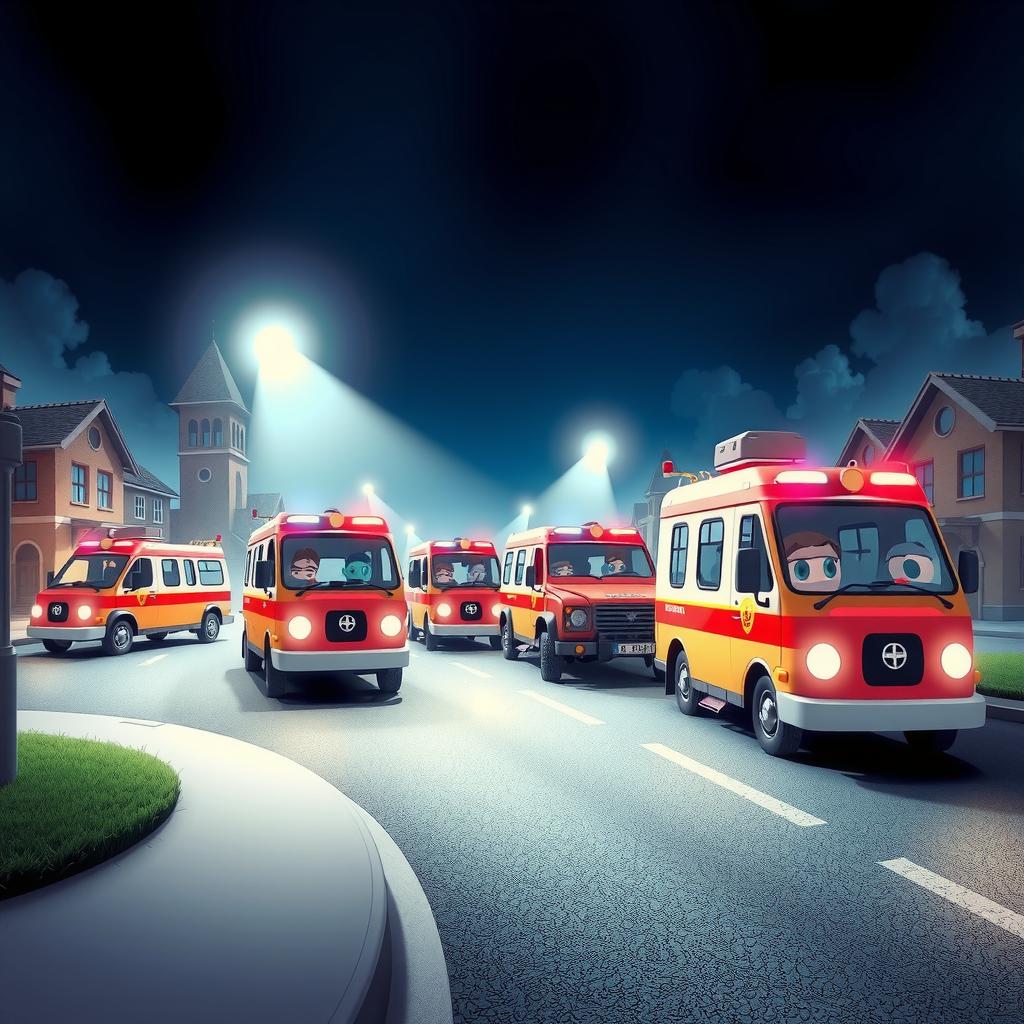 Night Rescue Coloring Page