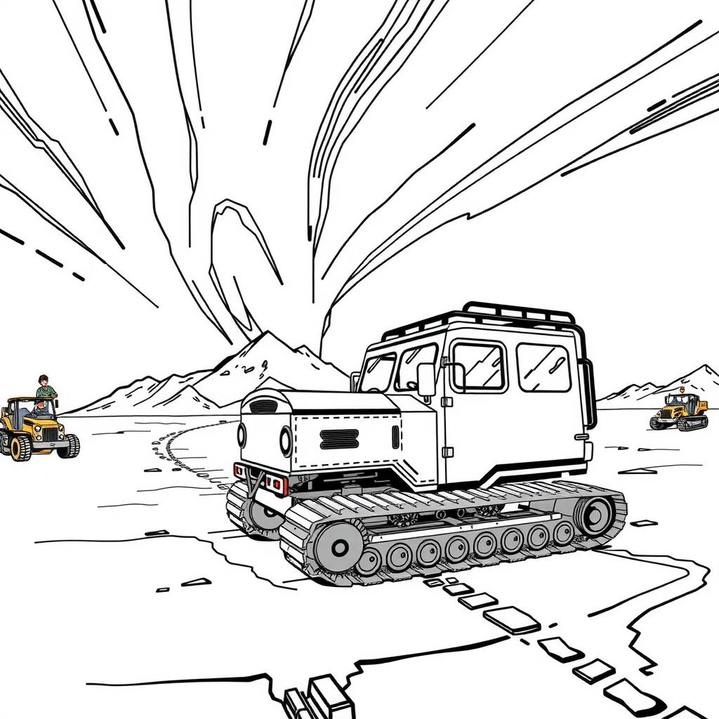 Arctic Explorer Coloring Page coloring page