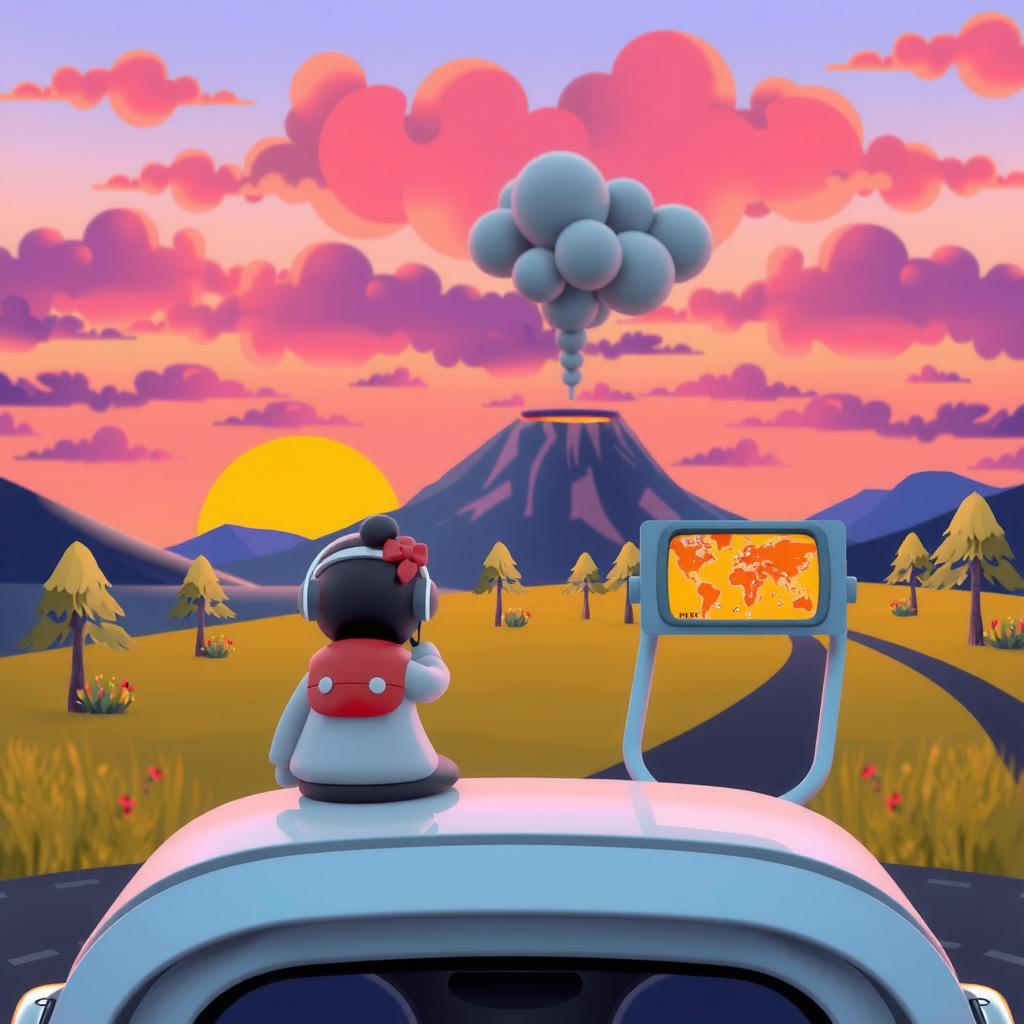 Volcano Watch Coloring Page