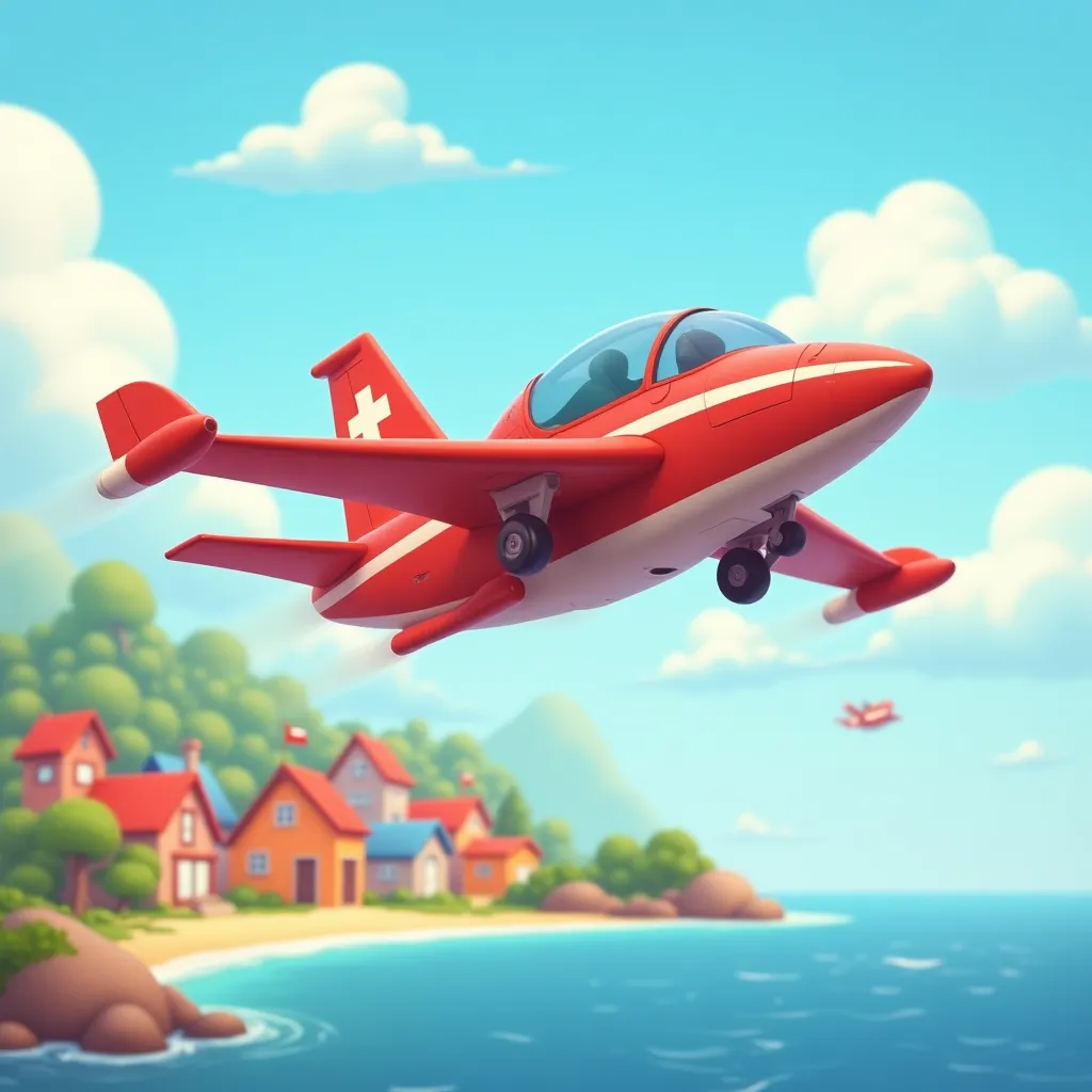 Sky Patrol Jet Coloring Page