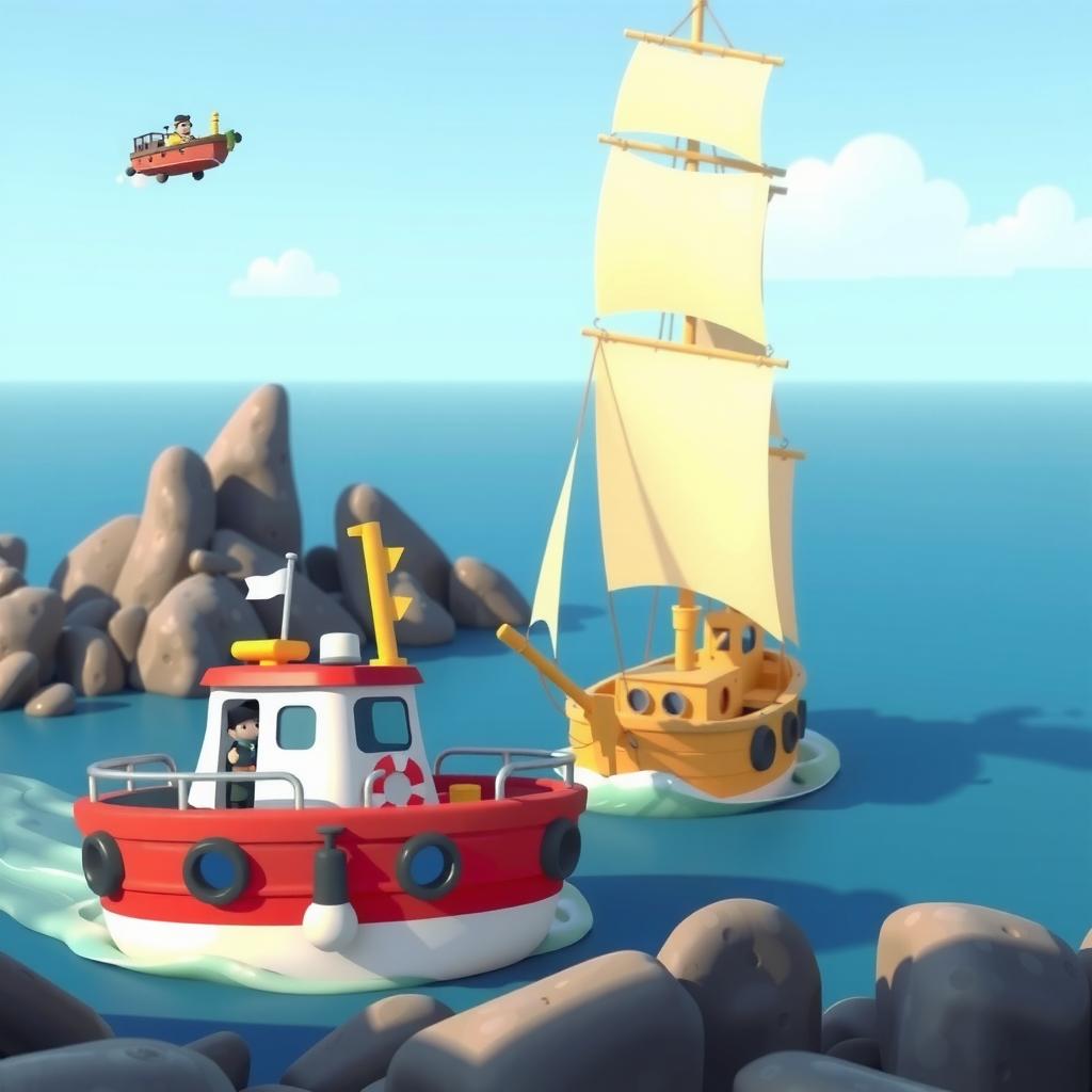 Tall Ship Rescue Coloring Page