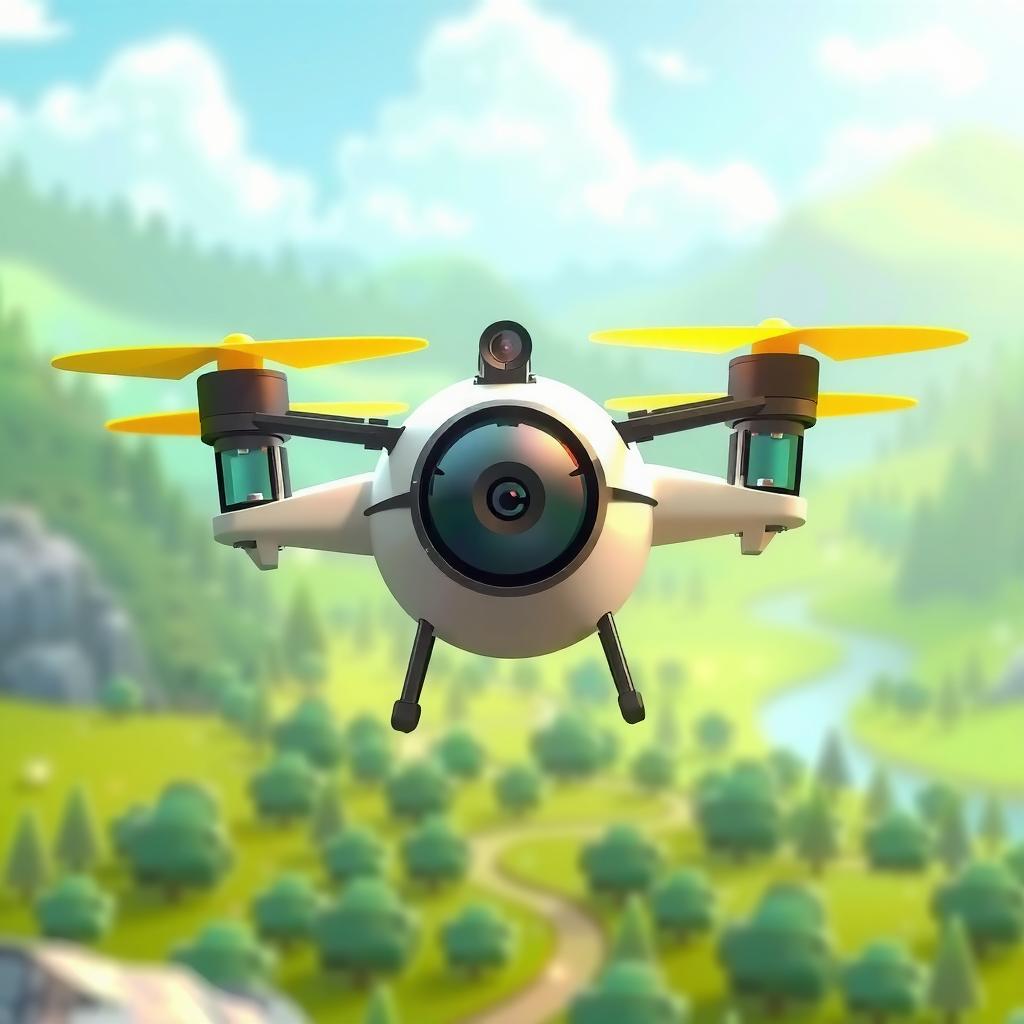 Eagle Eye Drone Coloring Page