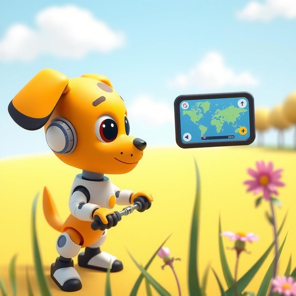 Robot Dog Scout Coloring Page