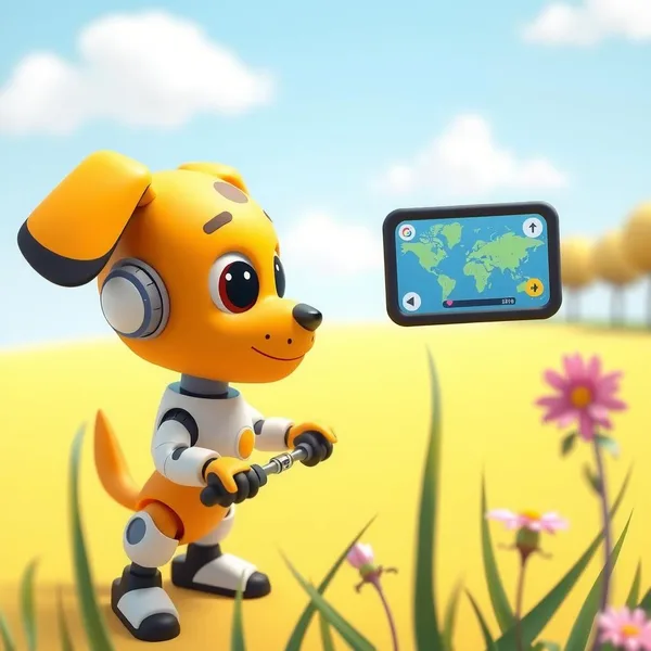 Robot Dog Scout Coloring Page
