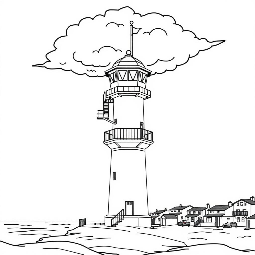 Storm Warning Coloring Page coloring page