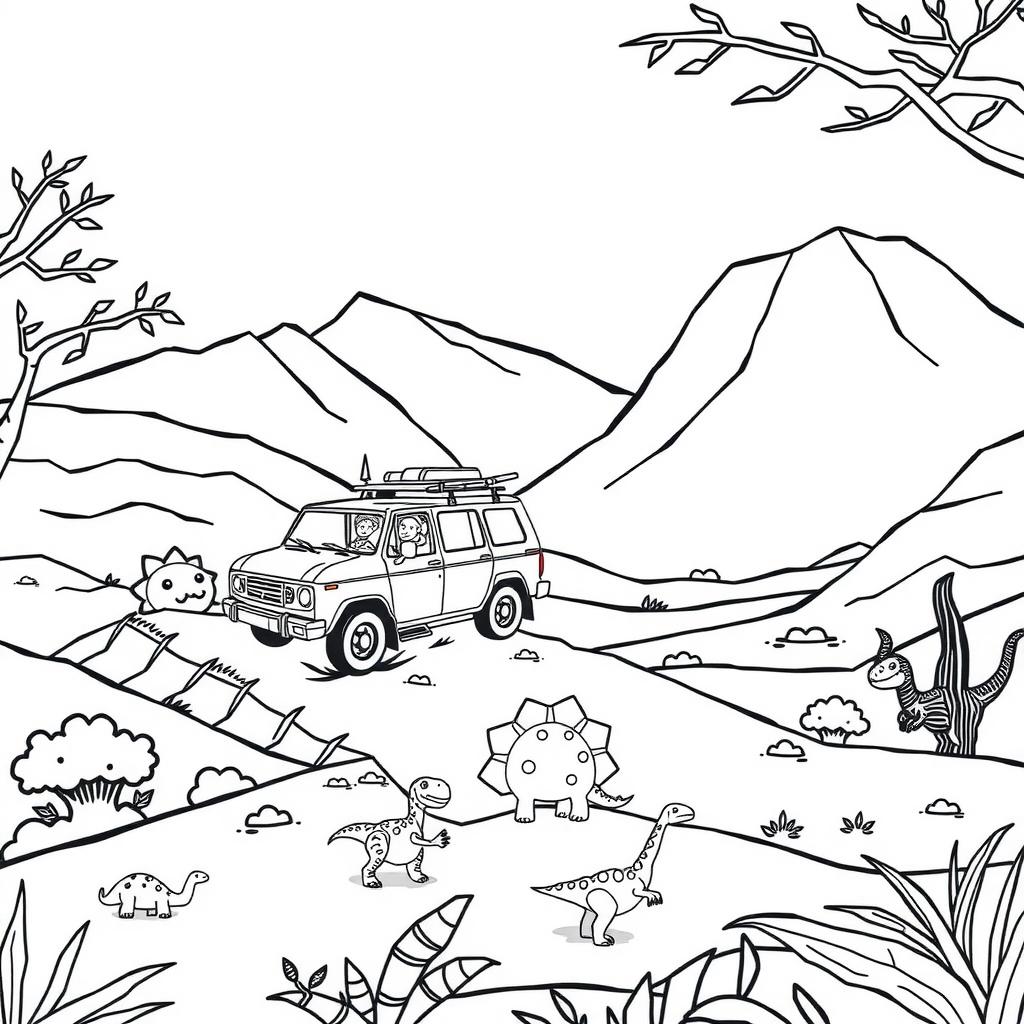Dino Patrol Coloring Page coloring page
