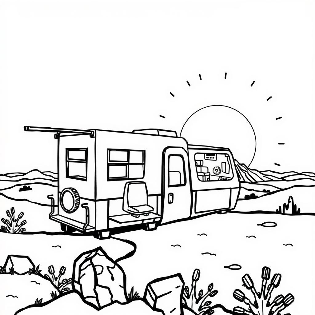 Volcano Watch Coloring Page coloring page