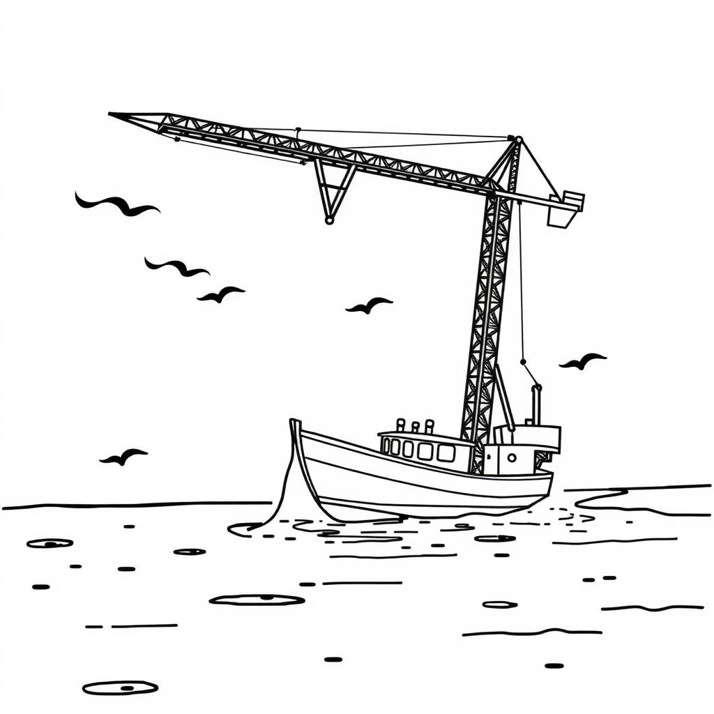 Rescue Crane Coloring Page coloring page