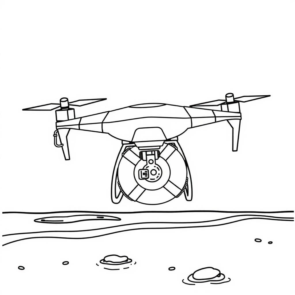 Rescue Drone Coloring Page coloring page