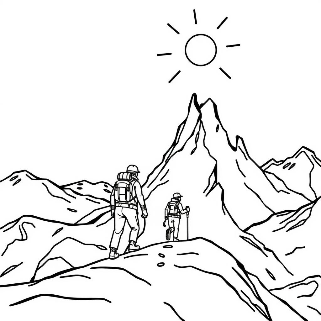 Mountain Rescue Coloring Page coloring page