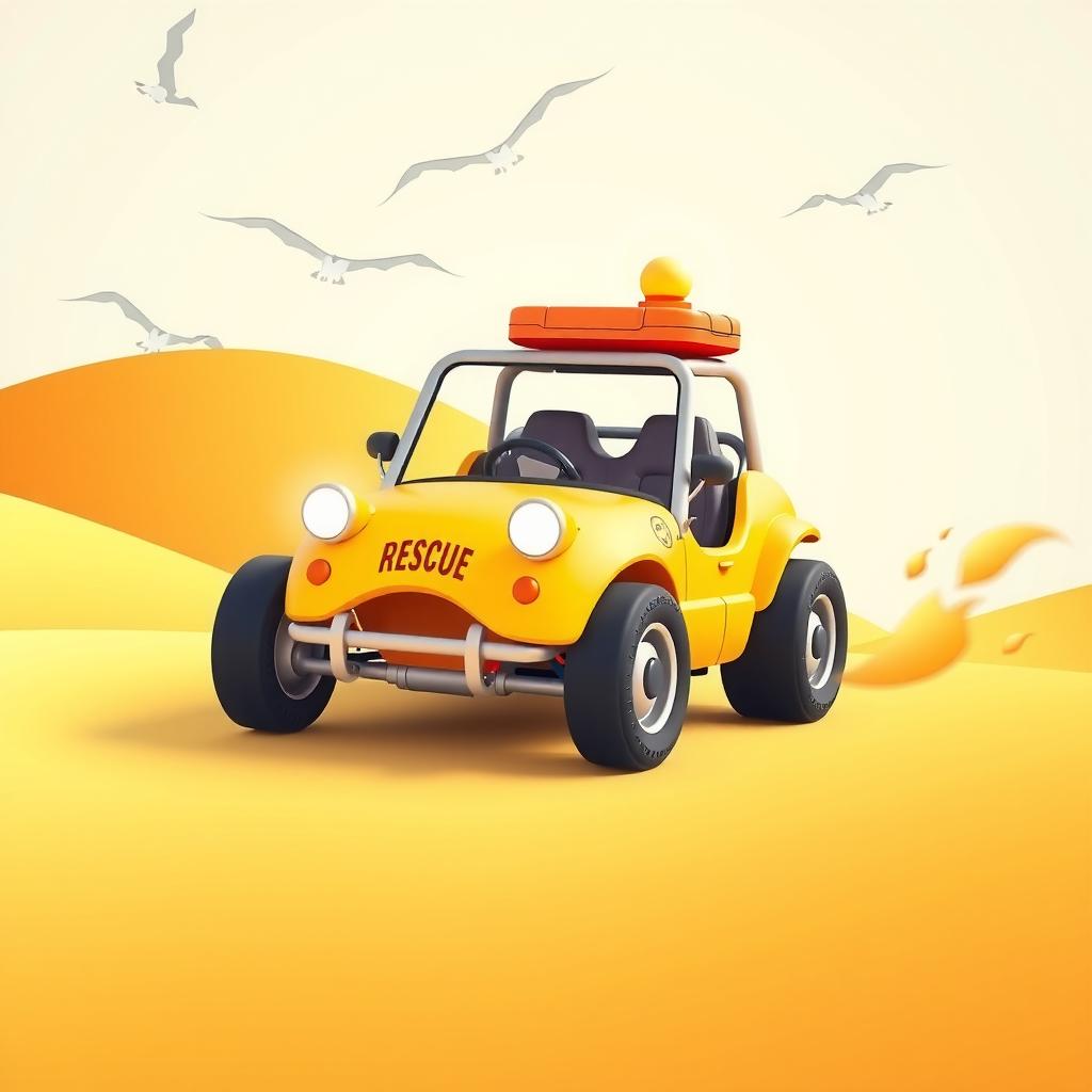 Desert Dune Buggy Coloring Page