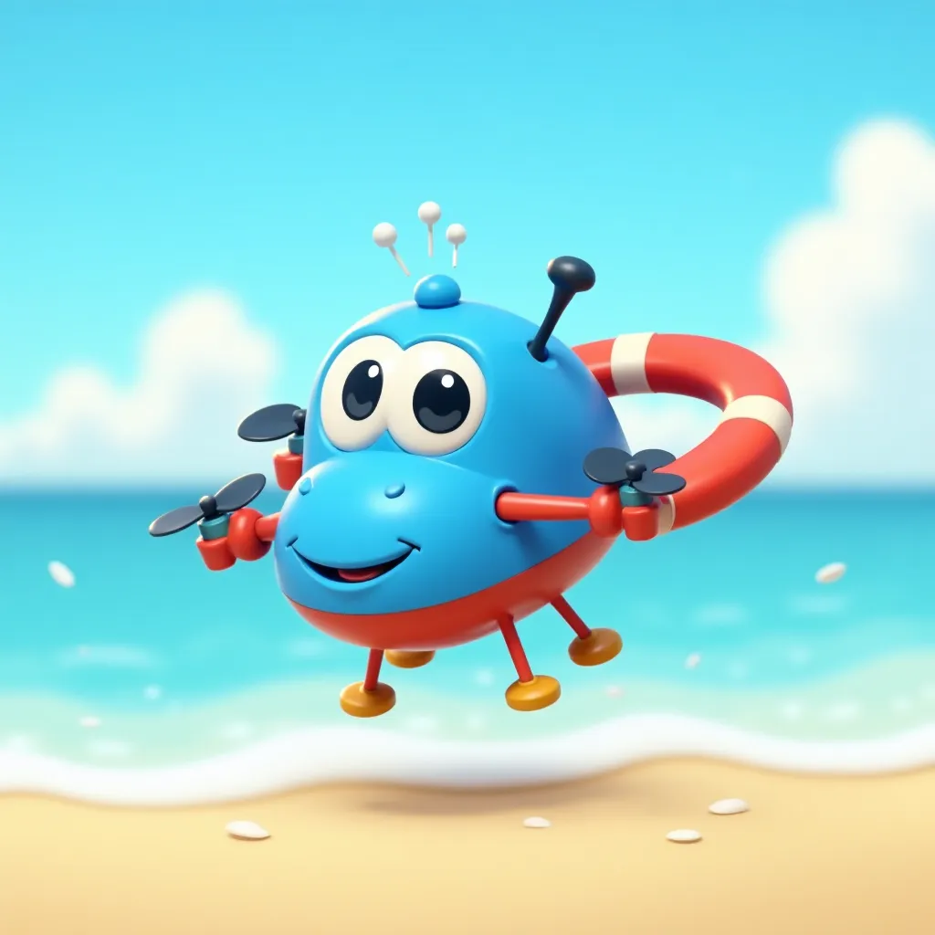 Rescue Drone Coloring Page