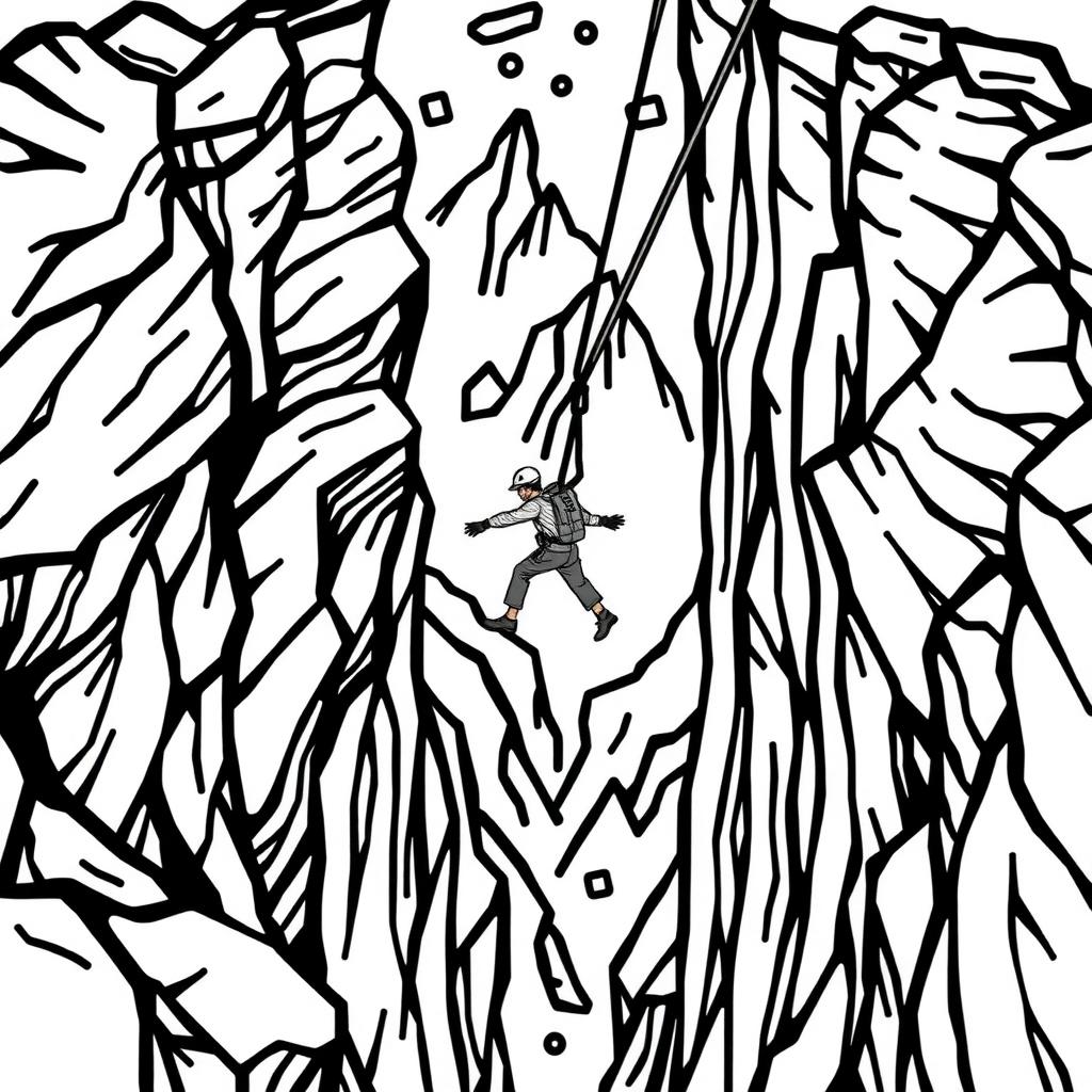 Aerial Zip Line Coloring Page coloring page