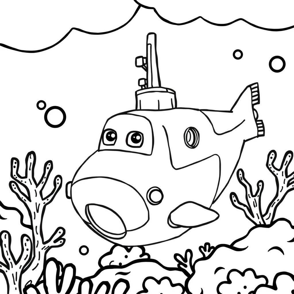 Underwater Rescue Coloring Page coloring page