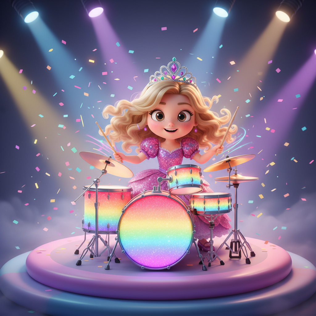 Princess Drummer's Magical Concert — Bedtime Story for Kids