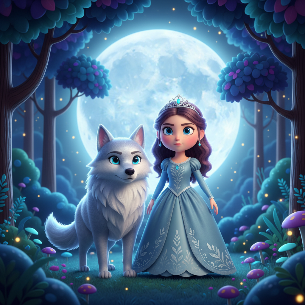Princess in the Moonlit Forest — Bedtime Story for Kids