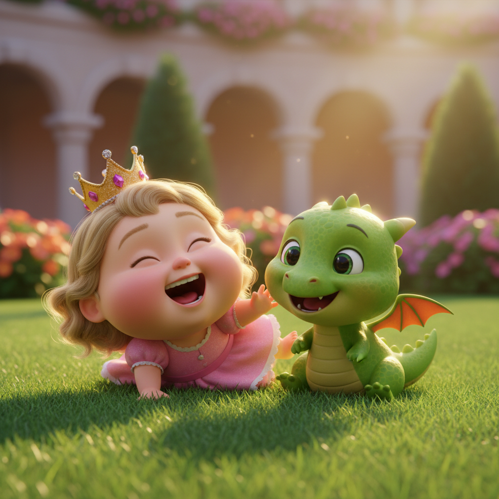 Baby Princess Adventure with a Dragon — Bedtime Story for Kids