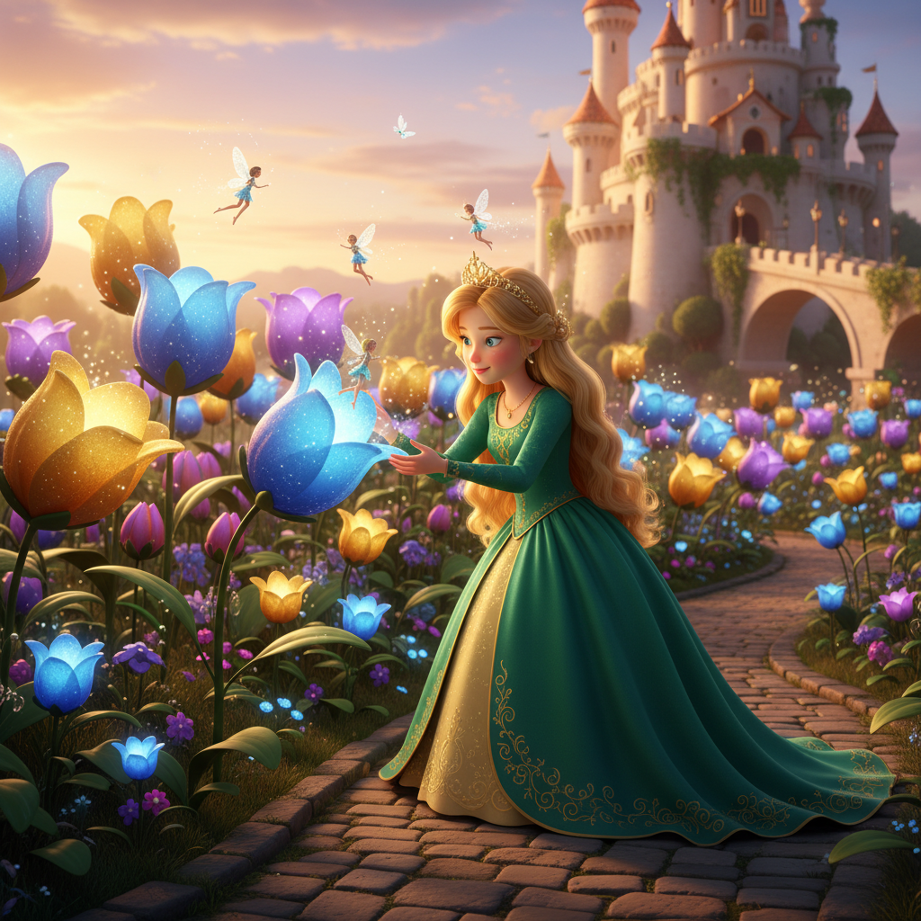 Princess in the Magical Garden — Bedtime Story for Kids