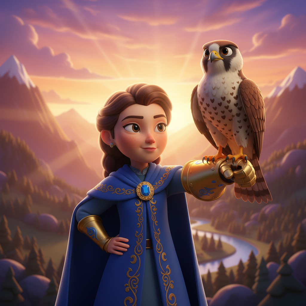 Princess Falconer Journey — Bedtime Story for Kids