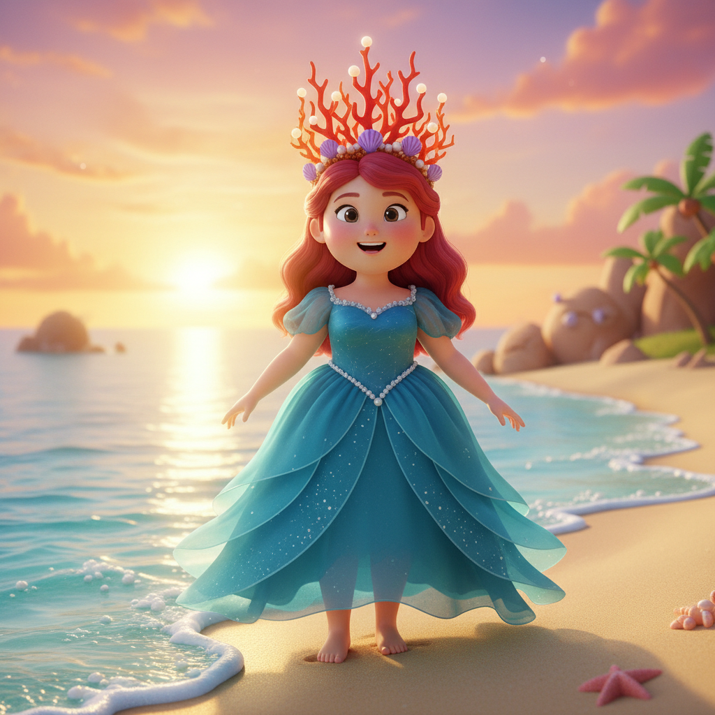Sea Princess Coral's Magical Adventure — Bedtime Story for Kids