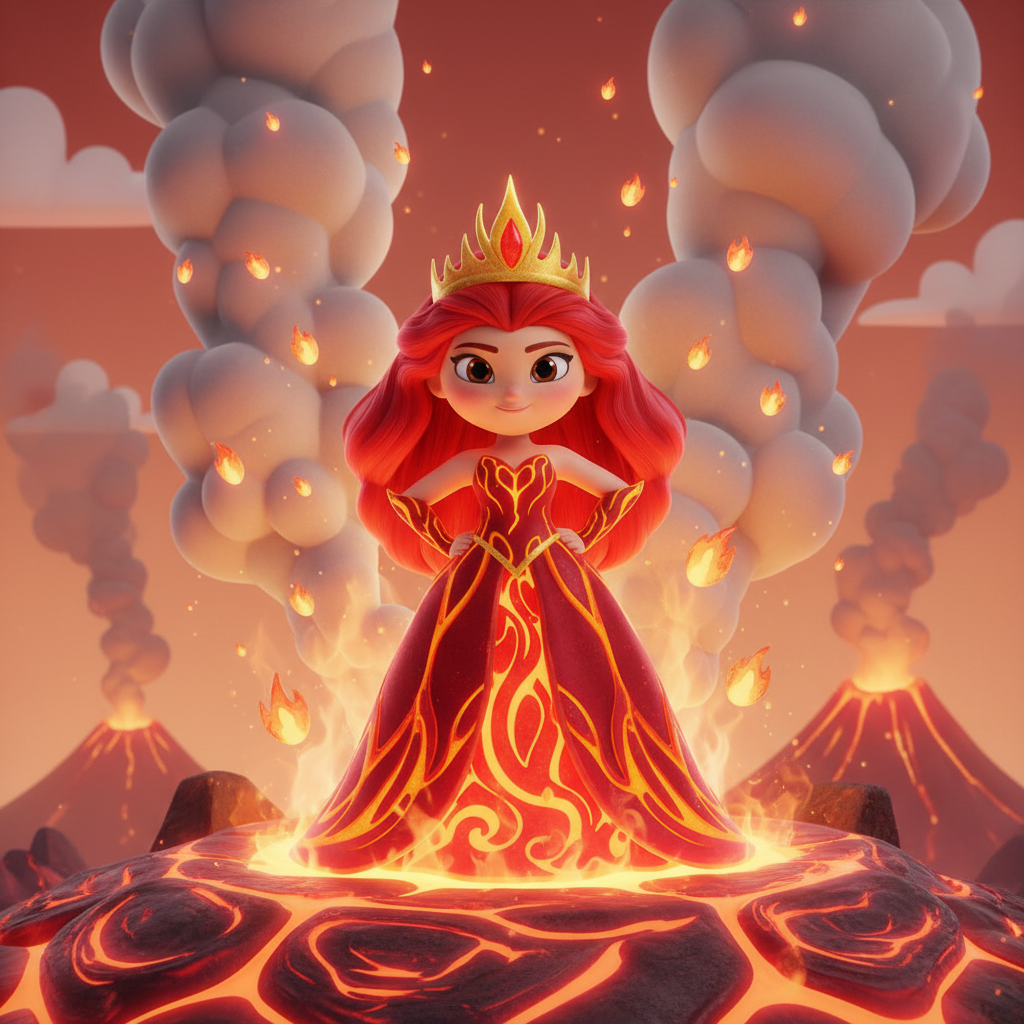 Volcanic Adventure of the Princess — Kids Bedtime Story Free to Read