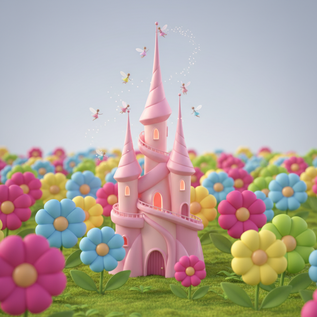 Magical Adventure at the Pink Fairy Castle — Bedtime Story for Kids