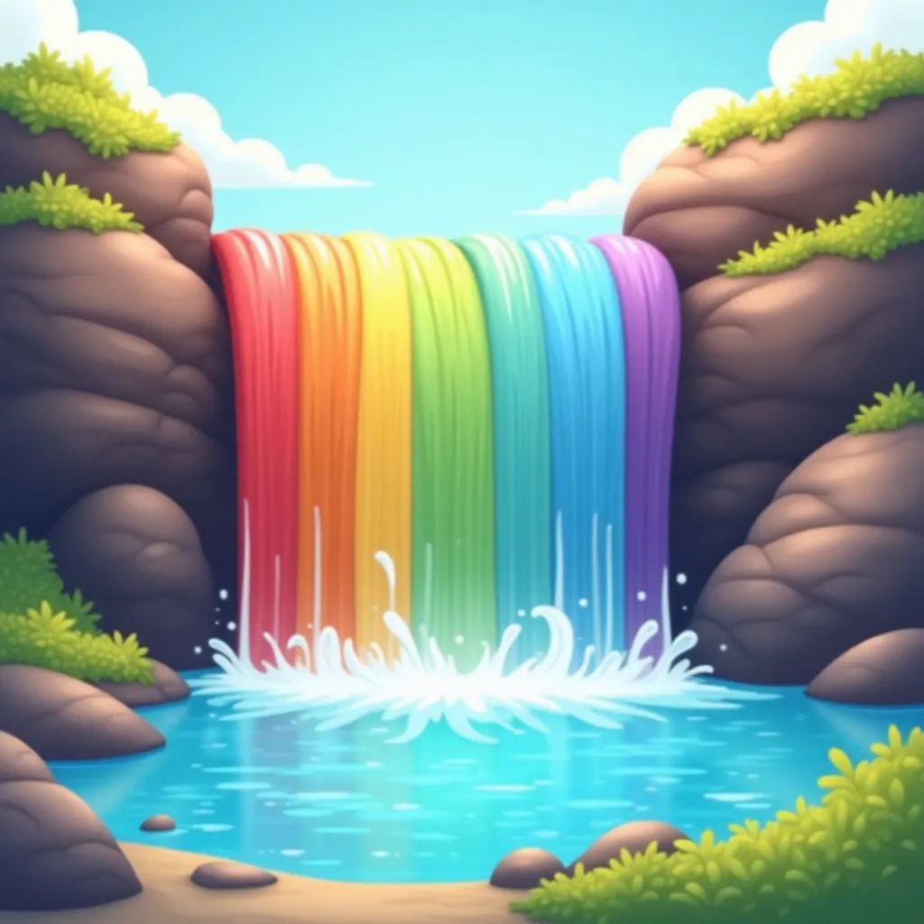 Prism Waterfall Coloring Page