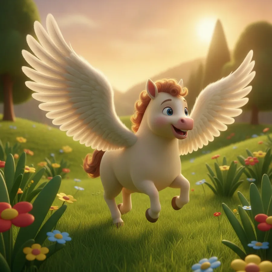 Cette page à colorier met en scène un poney joyeux entouré de fleurs colorées dans une prairie ensoleillée. Les grandes zones du poney sont faciles à colorier, tandis que les fleurs offrent un défi amusant.