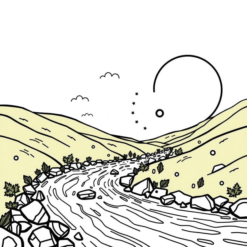 Spectrum River Coloring Page coloring page