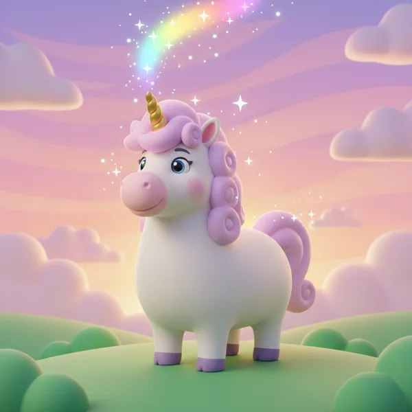 Rainbow Horn Sparkles — Free Printable Coloring Page for Kids