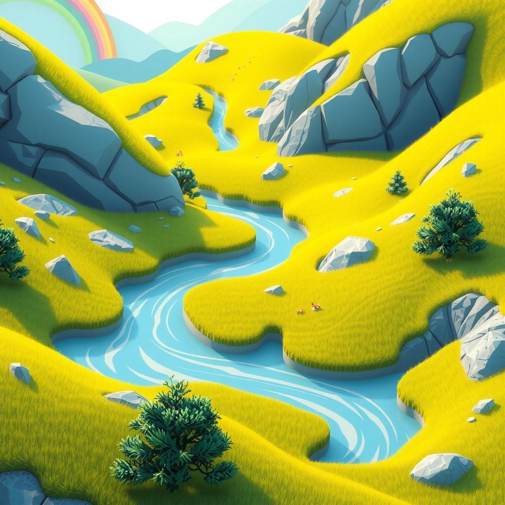 Spectrum River Coloring Page