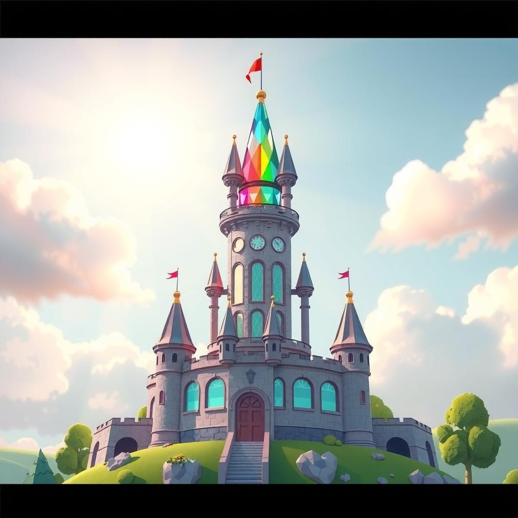 Prism Castle Coloring Page