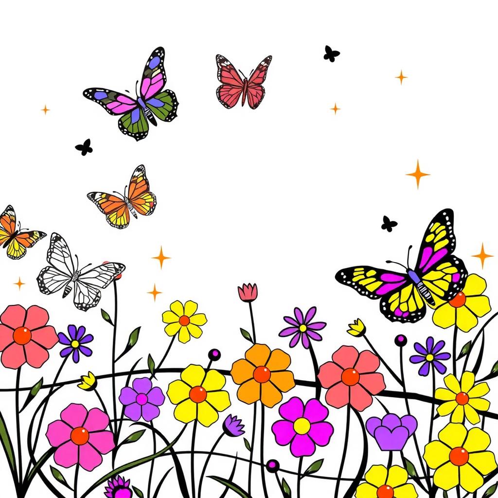 Candy Meadow Coloring Page coloring page