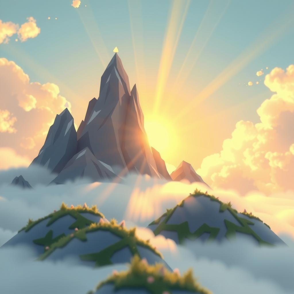 Prism Mountain Coloring Page