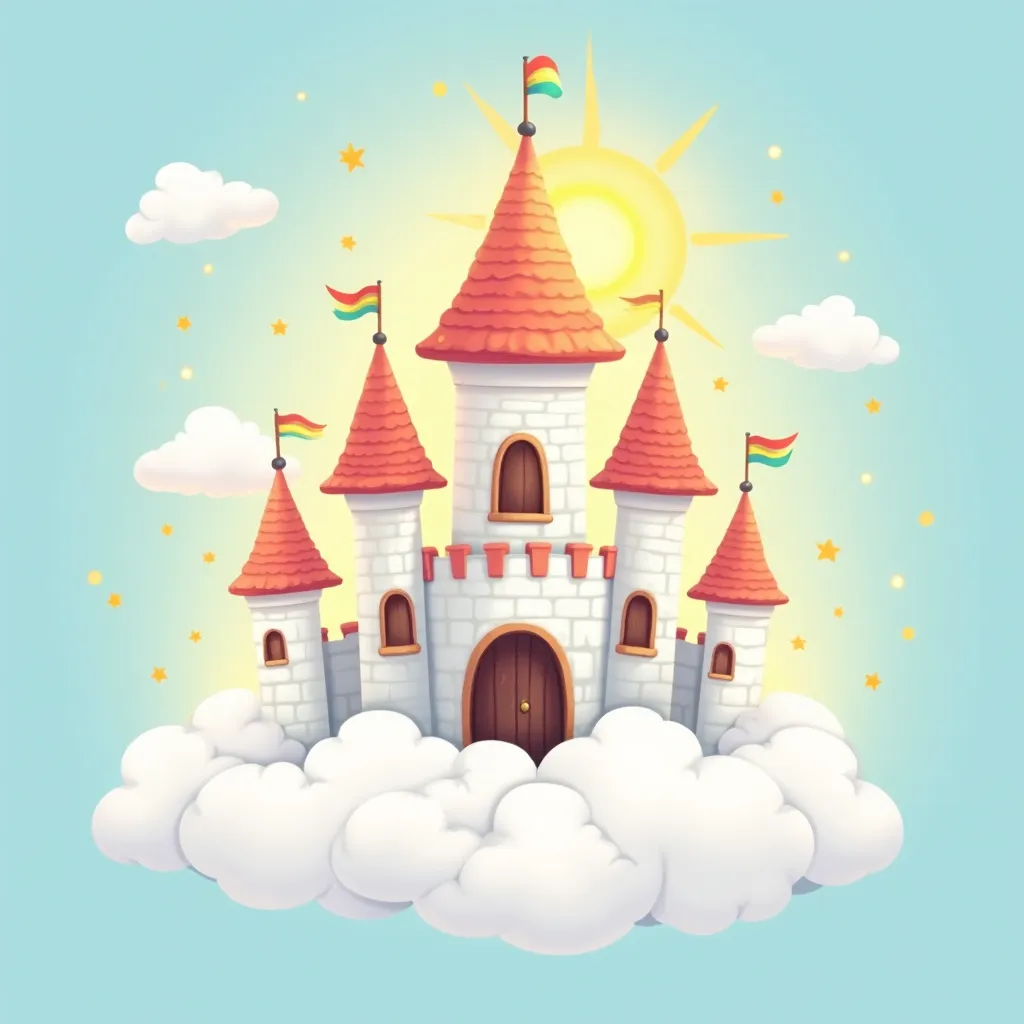 Cloud Castle Coloring Page