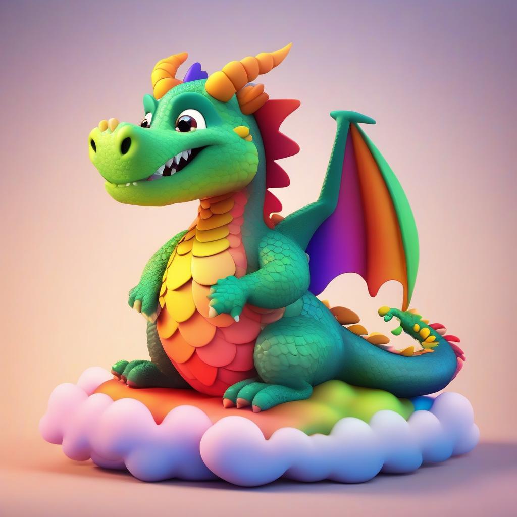 Spectrum Dragon Coloring Page