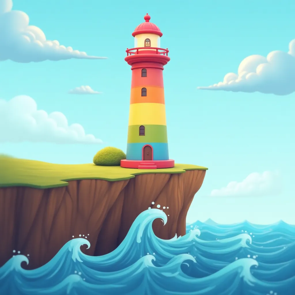 Spectrum Lighthouse Coloring Page