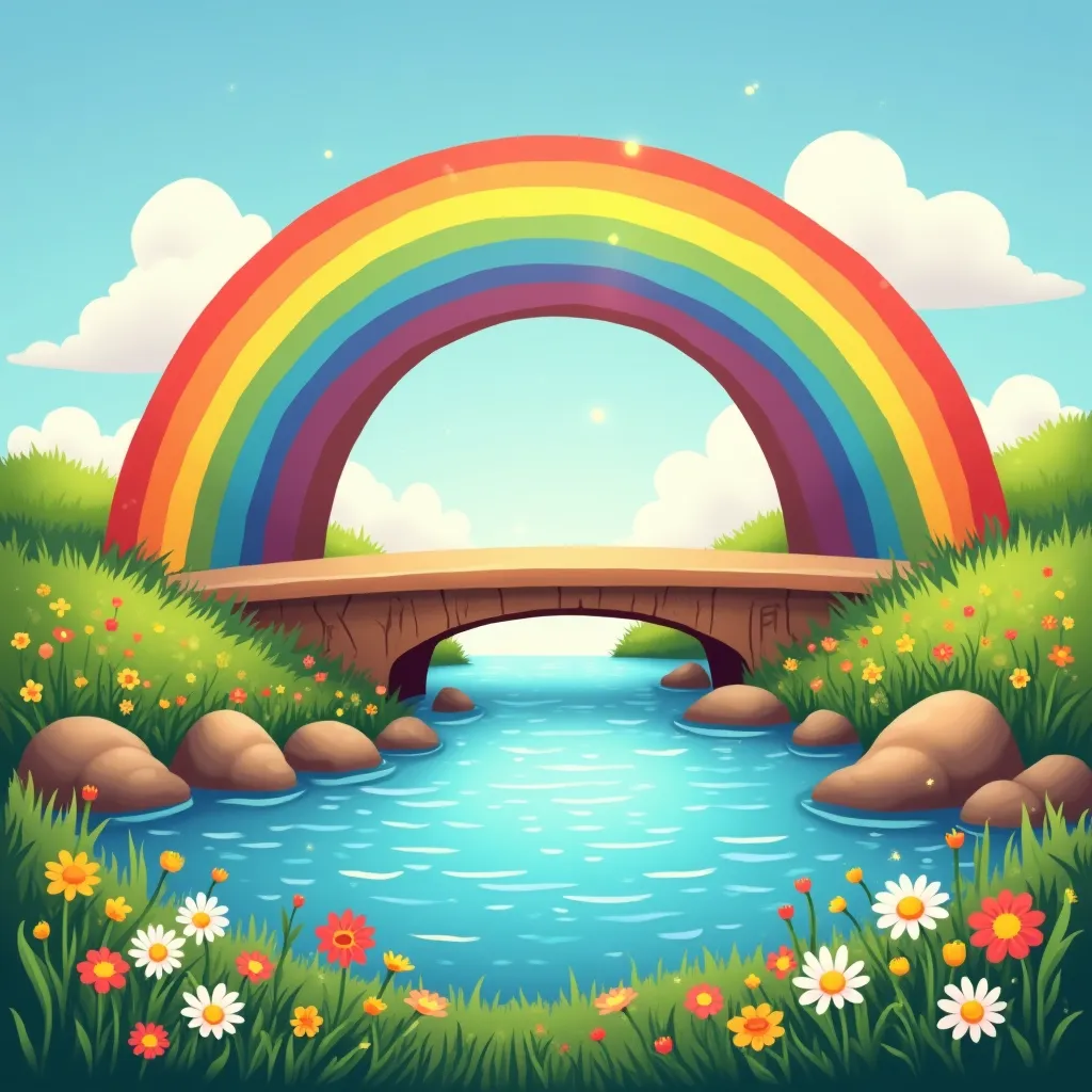 Rainbow Bridge Coloring Page