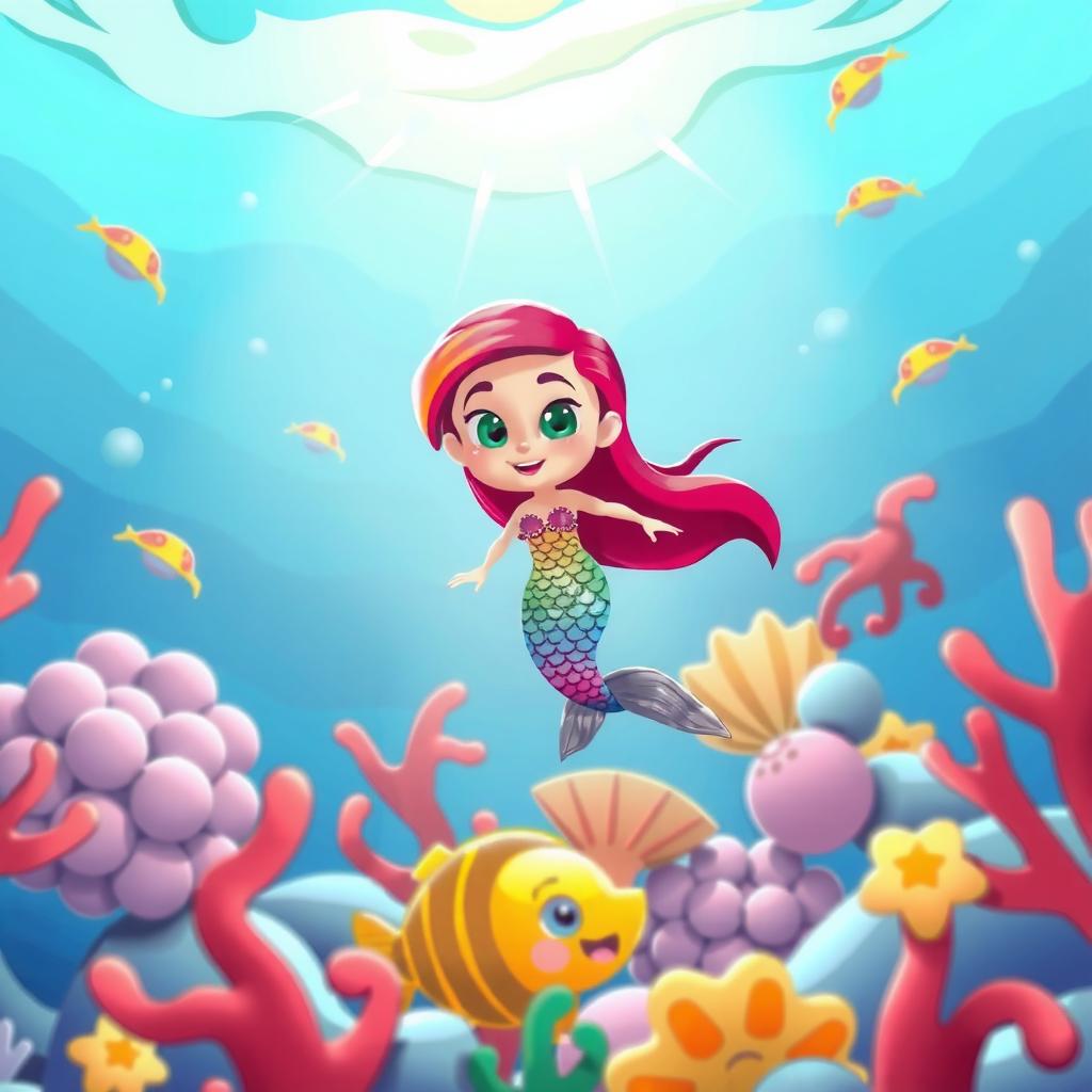 Spectrum Mermaid Coloring Page